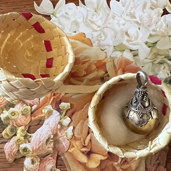 Silver and Brass Harmony Ball Pendant - Picture 4 of 6